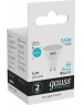 GAUSS Лампа светодиодная Elementary MR16 5.5Вт цок.:GU10 спот 220B 4100K св.свеч.бел.нейт. (упак.:10шт) (13626)