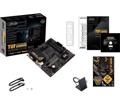 Материнская плата ASUS Материнская плата TUF GAMING A520M-PLUS WIFI, Socket AM4, AMD A520, mATX, Ret