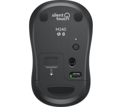 LOGITECH Мышь беспроводная M240 Silent, Bluetooth, оптическая, 4000dpi, графитовый [910-007078]