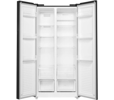 Холодильник MAUNFELD Холодильник двухкамерный MFF177NFBE Total No Frost, Side by Side, инверторный черный