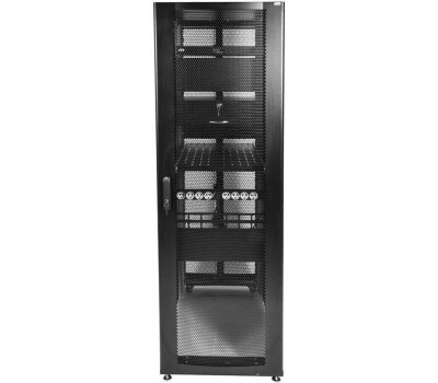 ЦМО Шкаф серверный ШТК-СП-42.6.10-44АА-9005 напольный, перфорированная передняя дверь, 42U, 600x1950x990 мм