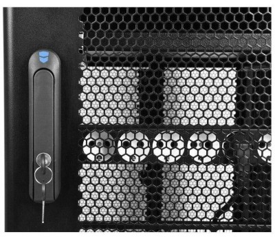 ЦМО Шкаф серверный ШТК-СП-42.6.10-44АА-9005 напольный, перфорированная передняя дверь, 42U, 600x1950x990 мм