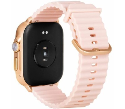 TTEC Умные часы в прямоугольном металлическом корпусе с TFT-экраном диаметром 51 мм Tempus 51mm TFT Screen Rectangular Metal Casing Smart Watch. Цвет: розовое золото