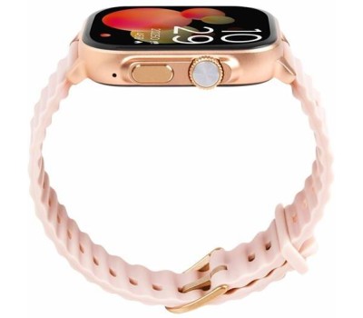 TTEC Умные часы в прямоугольном металлическом корпусе с TFT-экраном диаметром 51 мм Tempus 51mm TFT Screen Rectangular Metal Casing Smart Watch. Цвет: розовое золото