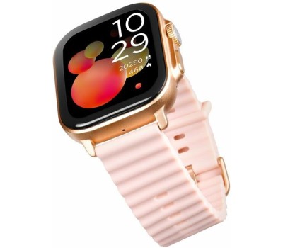 TTEC Умные часы в прямоугольном металлическом корпусе с TFT-экраном диаметром 51 мм Tempus 51mm TFT Screen Rectangular Metal Casing Smart Watch. Цвет: розовое золото