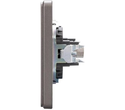 KRANZ Розетка ROUND HDMI с/у титан