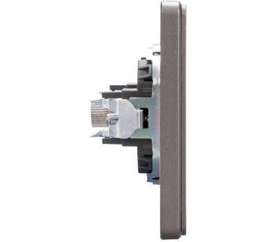 KRANZ Розетка ROUND HDMI с/у титан