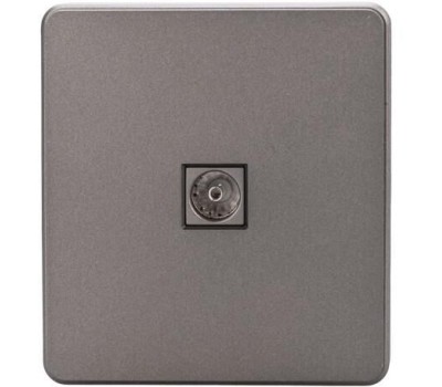 KRANZ Розетка ROUND HDMI с/у титан