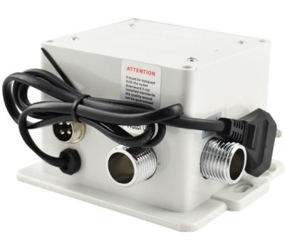 BRIMIX - Смеситель сенсорный для раковины, высокий С-образный излив, латунный корпус, цвет ХРОМ. 081