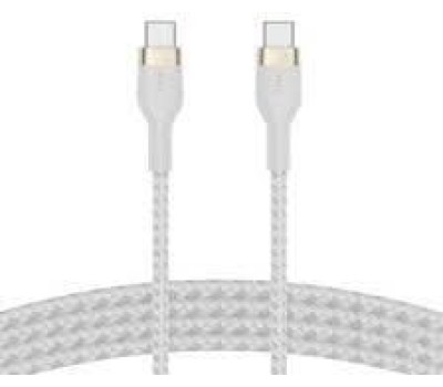 BELKIN Кабель BoostCharge PRO Flex USB-C to USB-C Braided Silicone Cable. Длина: 2м. Цвет: белый