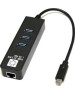 переходник-адаптер 5BITES UA3C-45-10BK USB3.1 / 3*USB3.0 / RJ45 1G / BLACK