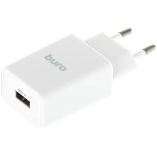 Сетевое зарядное устройство BURO BUWA1, USB-A, 10.5Вт, 2.1A, белый [buwa10s100wh]