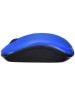 OKLICK Мышь Оклик 525MW черный/голубой оптическая (1000dpi) беспроводная USB для ноутбука (3but)