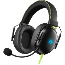 Гарнитура DEFENDER (64552) Toxic черный, 7.1, LED, провод 2 м