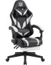 Кресло DEFENDER (64477) Aspect Чер/Белый,класс 4,PU,подножка