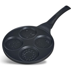 Сковорода AGNESS 932-033 ЗИМНЯЯ ЗАБАВА для оладий с а/приг.покрытием 21,5см