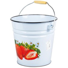 Ведро СИБИРСКИЕ ТОВАРЫ С1124, С1124.П, С1124*59 эмал конич 12л б/кр с рис