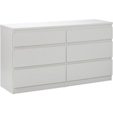 Корпусная мебель ГУД ЛАКК 2.03.02.080.1 КАСТОР комод 6 ящиков RU белый (2 пак.)