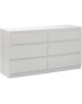 Корпусная мебель ГУД ЛАКК 2.03.02.080.1 КАСТОР комод 6 ящиков RU белый (2 пак.)