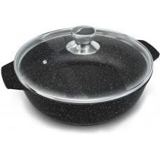 Жаровня НЕВА МЕТАЛЛ ПОСУДА L186540i а/пр литая 4,0л стекл/кр индукция Гранит