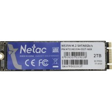 Накопитель SSD NETAC SSD накопитель N535N NT01N535N-002T-N8X 2ТБ, M.2 2280, SATA III, M.2