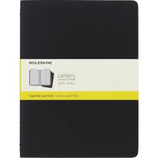 MOLESKINE Блокнот Cahier Journal, 120стр, в клеточку, черный [qp322]