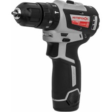 Дрель ИНТЕРСКОЛ Ударная дрель-шуруповерт ДАУ-10/12В, 2.5Ач, с двумя аккумуляторами [767.2.2.45]