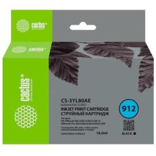 Картридж CACTUS Картридж CS-3YL80AE, 912, черный / CS-3YL80AE