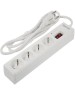 HAMA Сетевой удлинитель H-121939, 1.5м, белый [00121939]