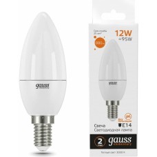 GAUSS Лампа LED E14, свеча, 12Вт, одна шт. [33112]