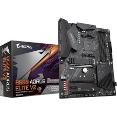 GIGABYTE Материнская плата B550 AORUS ELITE V2, Socket AM4, AMD B550, 4xDDR4-3200, HDMI+DP, 3xPCI-Ex16, 1xPCI-Ex1, 4xSATA3(RAID 0/1/10), 2xM.2, 8 Ch Audio, 2,5GLan, (2+4)xUSB2.0, (6+2)xUSB3.2, ATX, RTL {8} (809898)