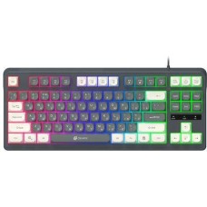 Клавиатура OKLICK Клавиатура 711G, USB, серый + белый [1790385]