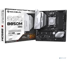 Материнская плата MAXSUN MS-Terminator B850M WIFI (Socket AM5, mATX, 4*DDR5(192Gb), DP/HDMI, 4*SATA3, 2*M.2, 1*PCIEx16/1*PCIEx4/1*PCIEx1, 4*USB2.0, 4*USB 3.0, 1*Type-C, LAN 1*2,5G, Bluetooth, Wi-Fi 802.11ax, RTL)