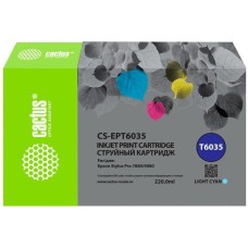 Картридж CACTUS Картридж CS-EPT6035, T6035, светло-голубой пигментный / CS-EPT6035
