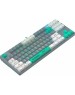 A4TECH Клавиатура проводная Bloody S87 Energy grey/green (механическая, USB, for gamer, LED) (S87 USB ENERGY ASH)