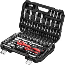 MTX Набор инструментов 94 предмета, CrV, 1/2