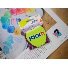 STICK`N Блок самоклеящийся бумажный 21449 70x70мм 50лист. 70г/м2 неон зеленый вырубной 