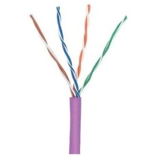 LANMASTER Кабель информационный TWT-5EUTP-NGLS кат.5E UTP 4 пары 24AWG PVC внутренний 305м фиолетовый