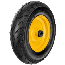 DENZEL Колесо пневматическое бескамерное 16х4.00-8 D410мм, d20мм, длина оси 104мм 689535