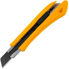 DENZEL Нож, 18 мм, сменное лезвие, SK4, метал. направляющая, нажимной фиксатор 78942