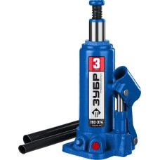 ЗУБР 3 т, 192 - 374 мм, бутылочный гидравлический домкрат, Профессионал (43060-3)