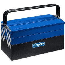 ЗУБР ЯРУС-5/19, 470 х 210 х 225 мм, (19″), Металлический раздвижной ящик для инструментов, Профессионал (38356-19)