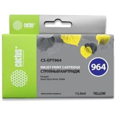CACTUS Картридж струйный CS-EPT964 T0964 желтый (13мл) для Epson Stylus Photo R2880 с чипом
