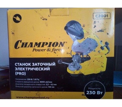 Точило CHAMPION C2001 Станок заточный электрический (ПРОФ)