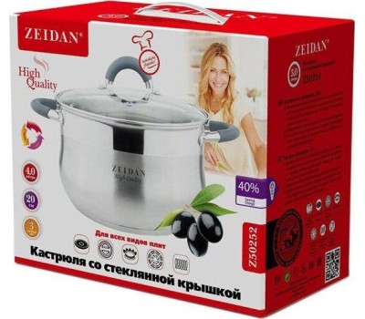 Кастрюля ZEIDAN Z-50252 4,0л