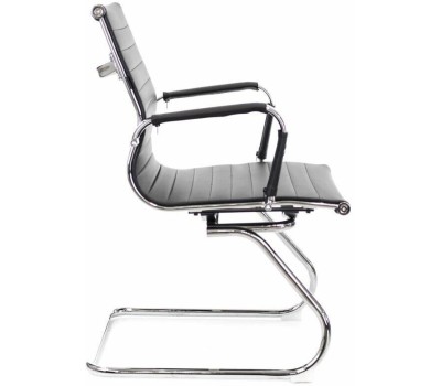 Кресло посетителя EVERPROF Leo CF экокожа черный