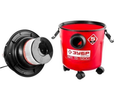 Строительный пылесос ЗУБР ПУ-15-1200 М1 1200Вт