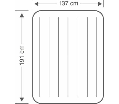 Матрас надувной INTEX Матрас надувн.с подгол. PILLOW REST CLASSIC AIRBED 137x191x25см .Новинка (в коробке) Арт. 64142