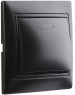 выключатель SMARTBUY (SBE-01b-10-SW1-1-c) Венера, 1-клавишный,черный