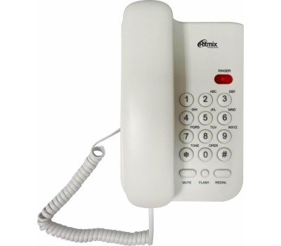 Телефон проводной RITMIX RT-311 White
